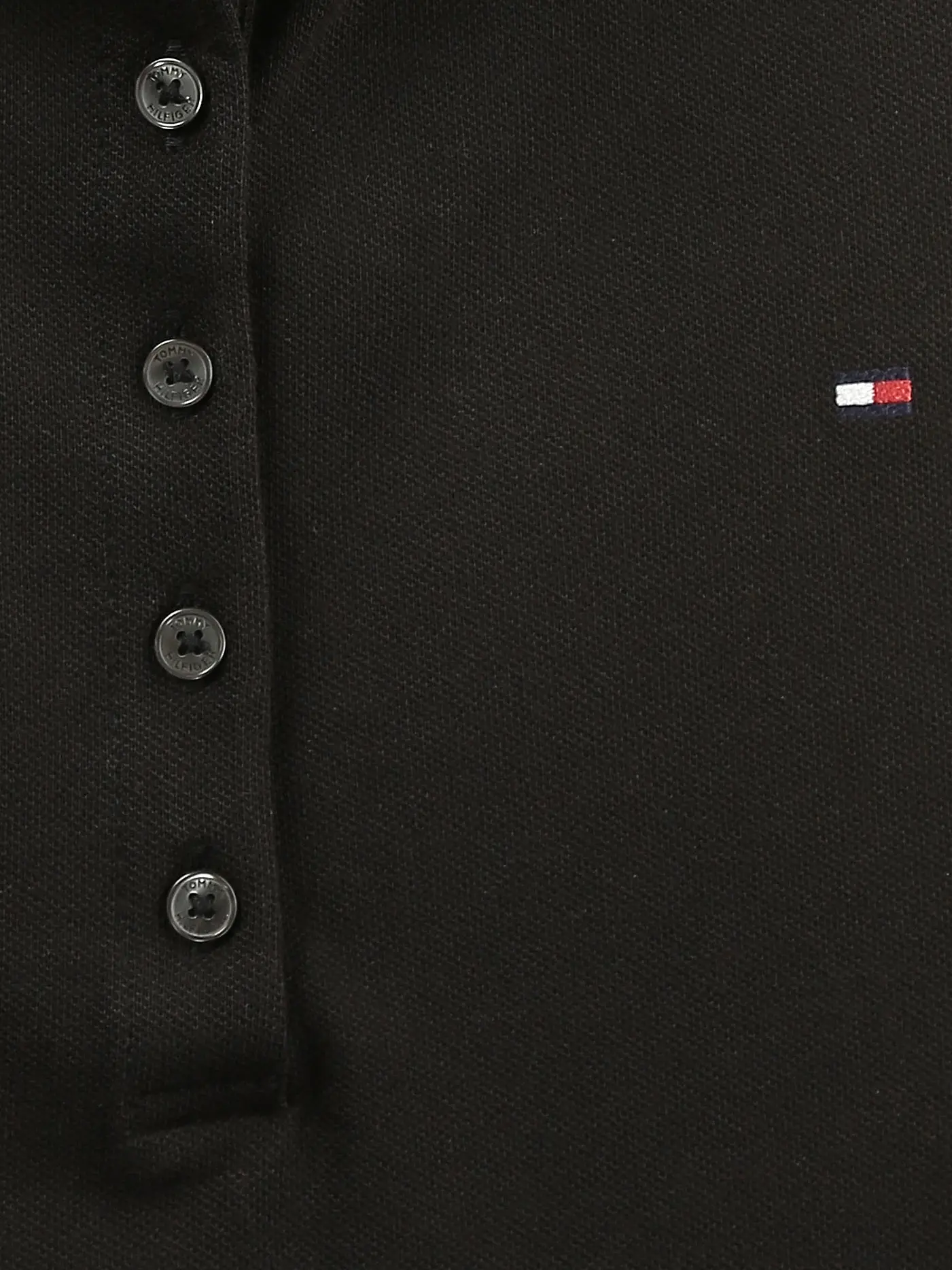 TOMMY HILFIGER | Poloshirt Slim Fit NEW CHIARA | schwarz